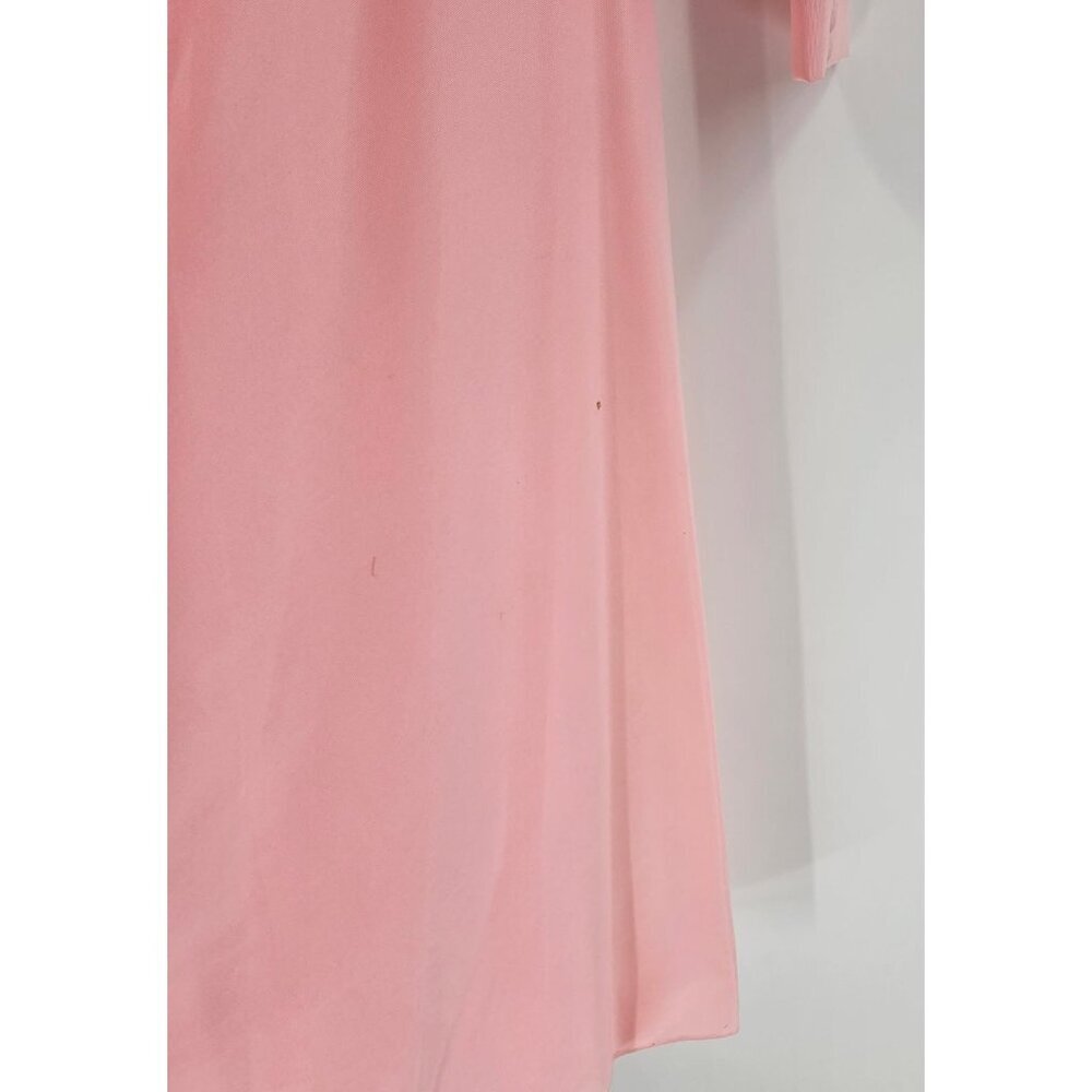 Vintage L.S. Ayers Pink Maxi Dress Lace Jacket Size 12 Mother of the Bride - Picture 9 of 11